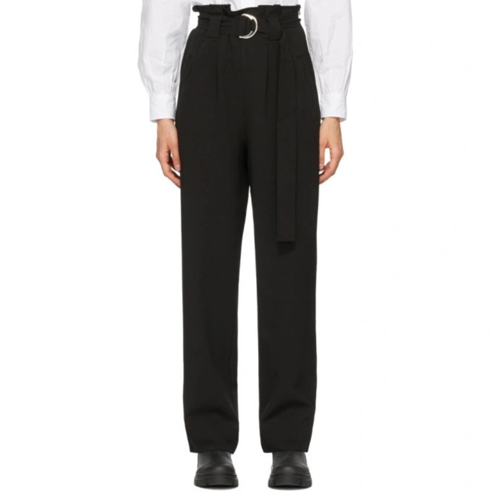 Ganni Heavy Crepe Belted Trouser